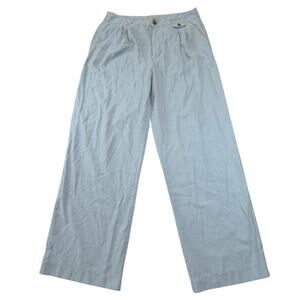 A New Day Women's Powder Blue Wide Leg Chino Pants Size 12 Flowy Career Office